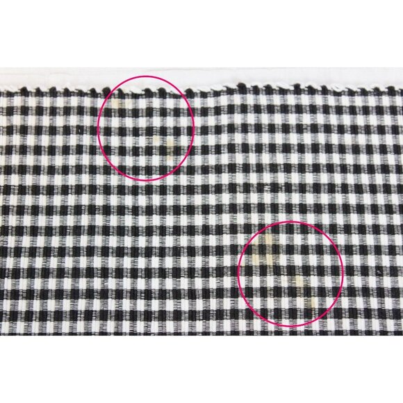 4 Pc Black Plaid Gingham Place mats Set Casual Picnic Country Classic Fabric - Picture 8 of 15